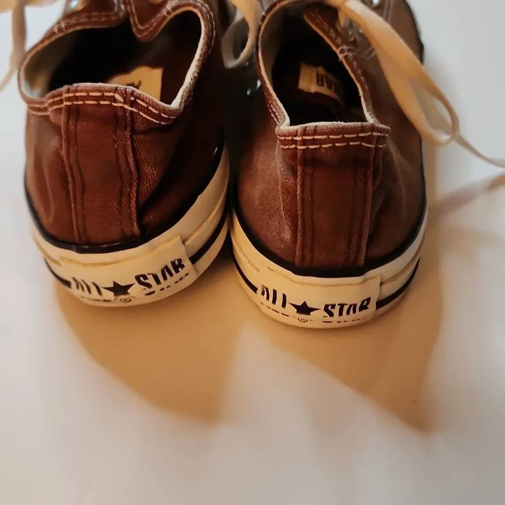 Converse Chuck Taylor All Star Low Top Brown Size Mens 6 Women's 8 Vintage